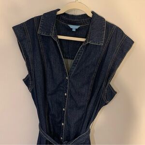 Draper James Dark Midi Denim Dress • Sz XXL